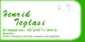 henrik teglasi business card